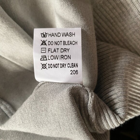 Folunsi women's medium light gray long sleeve stretchy open cardigan sweater - Picture 12 of 12